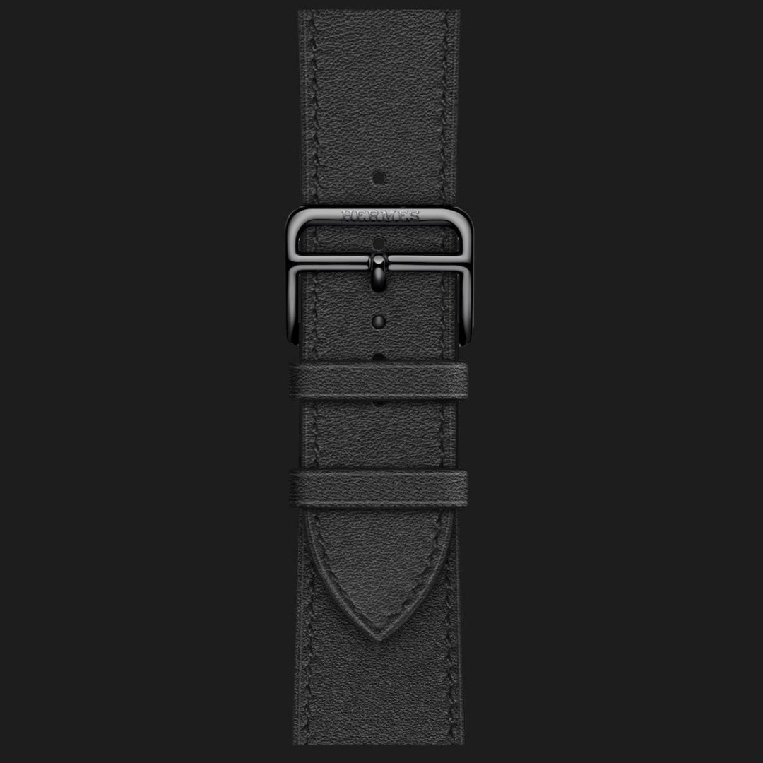 Space black stainless steel online case with double tour